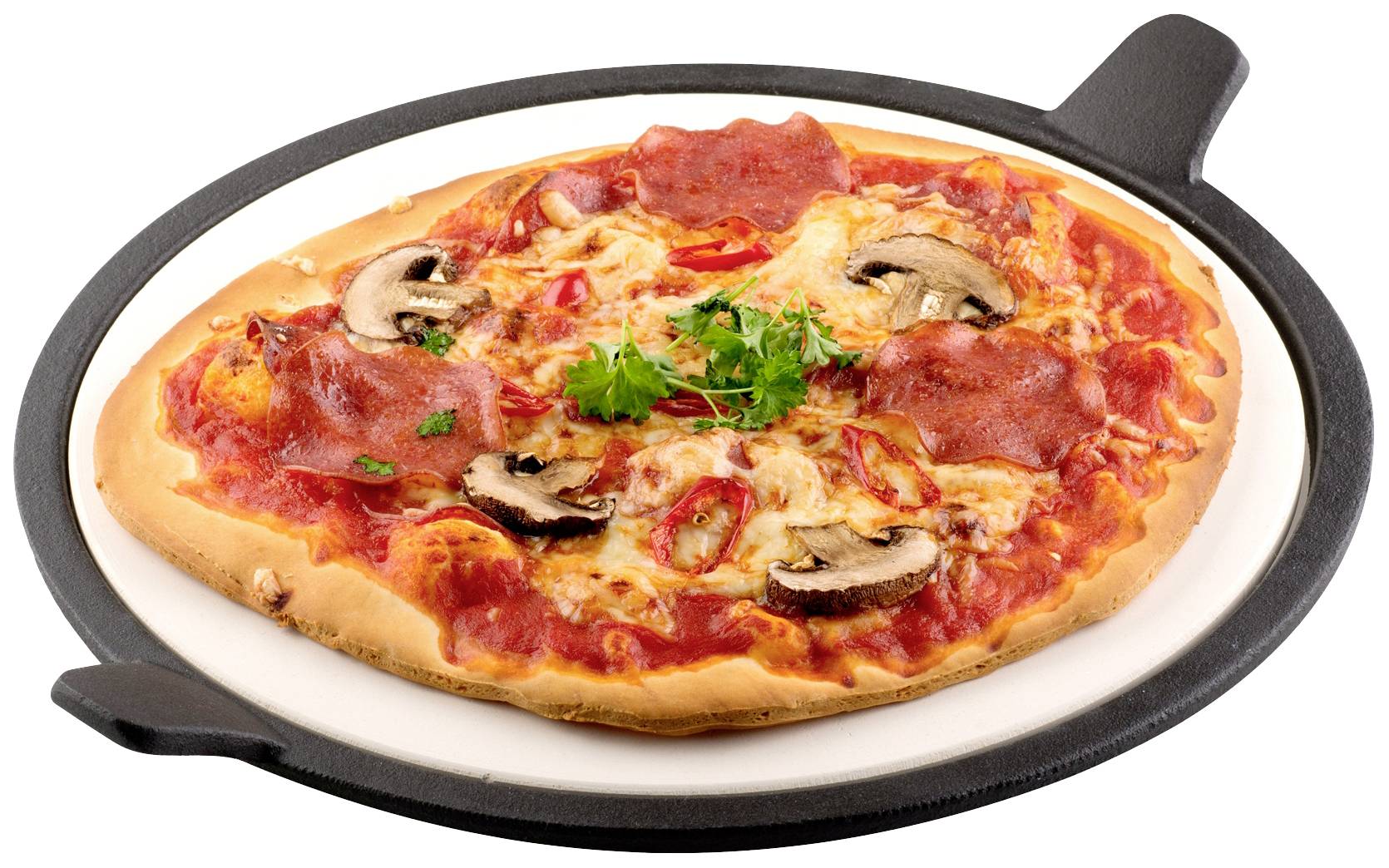 Tepro Garten Pizzastein Schwarz, Beige