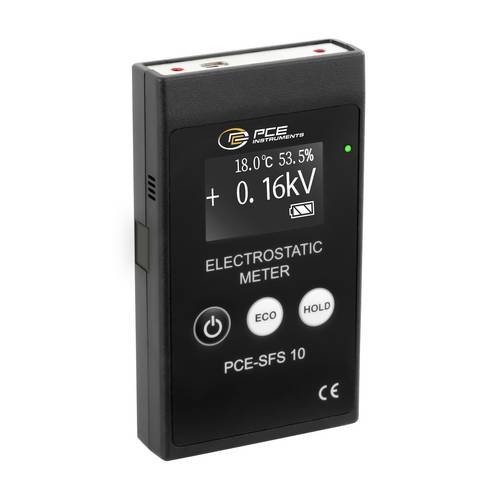 PCE Instruments PCE-SFS 10 Gaussmeter Mb±60 kV DC|Erdungskabel|Kro.Klemme|Ausrichtung 2 Laser|-40..