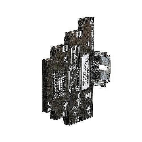 Schwarzes DIN-Schienen-Schaltmodul mit der Bezeichnung „Transducer