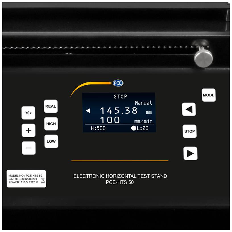 PCE Instruments PCE-HTS 50 Kraftmessstand Werksstandard (ohne Zertifikat)