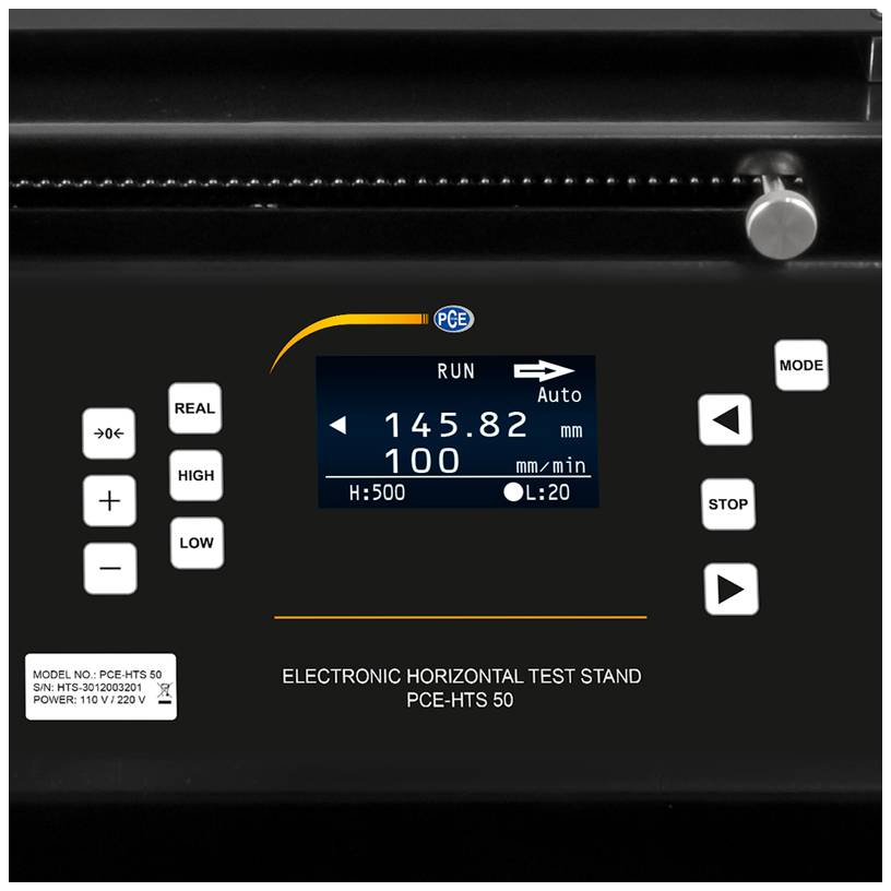 PCE Instruments PCE-HTS 50 Kraftmessstand Werksstandard (ohne Zertifikat)