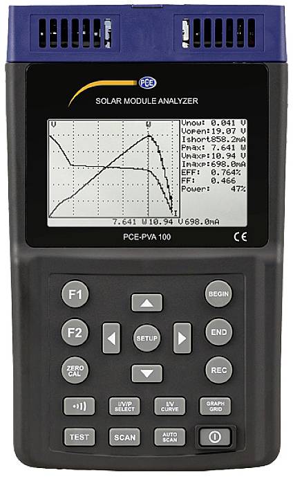 PCE Instruments PCE-PVA 100 Arbeitsschutzmessgerät 10 - 1000 W/m²