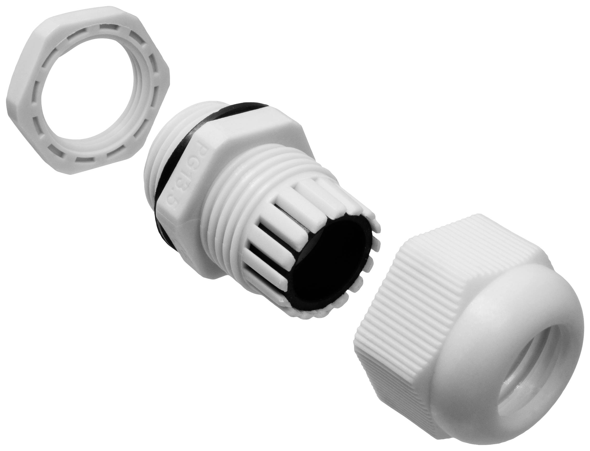 Quadrios 2102CA122 Kabelverschraubung Sortiment PG13.5 PA66 Lichtgrau 1 Set