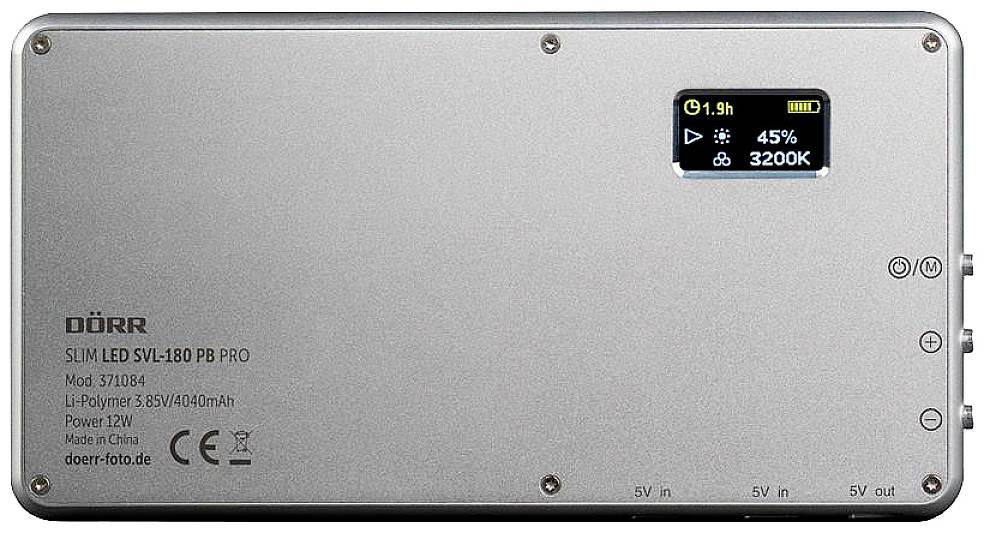 DÖRR SVL-180 PB PRO LED Videoleuchte Anzahl LEDs=180 Bi-Color