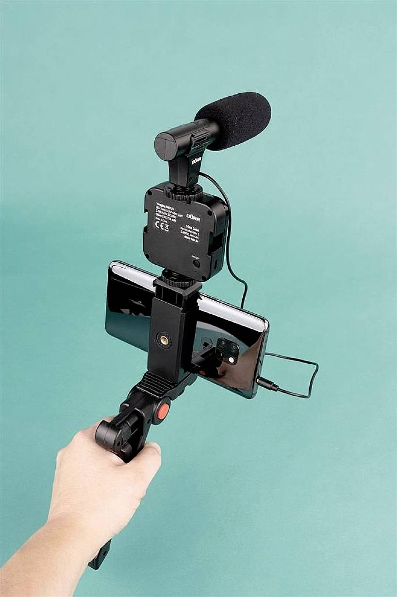 DÖRR Vlogging Kit VL-5 LED Videoleuchte Anzahl LEDs=35 Bi-Color