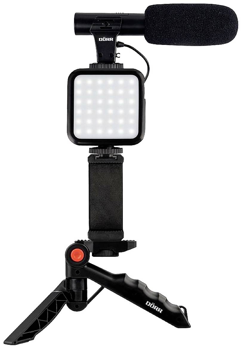 DÖRR Vlogging Kit VL-5 LED Videoleuchte Anzahl LEDs=35 Bi-Color