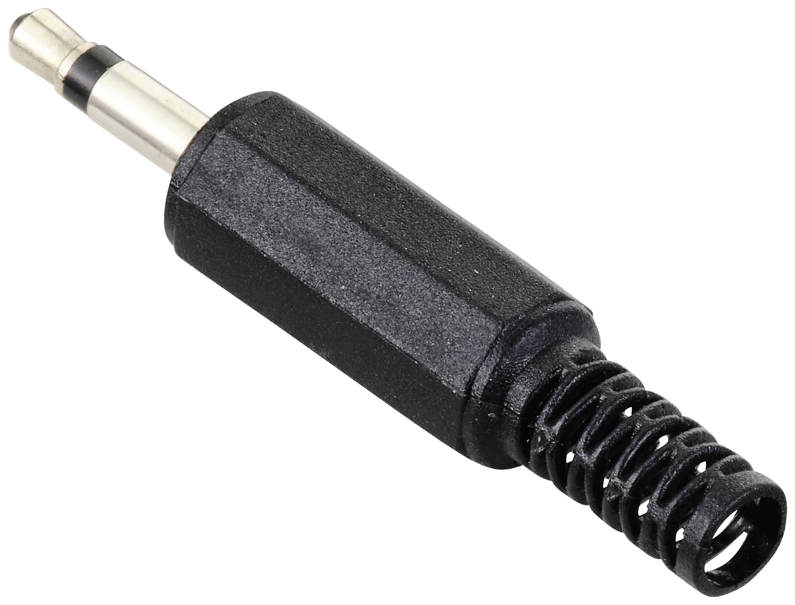 TRU COMPONENTS TC-10336016 Klinken-Steckverbinder 3.5mm Stecker, gerade Polzahl: 2 Mono Schwarz