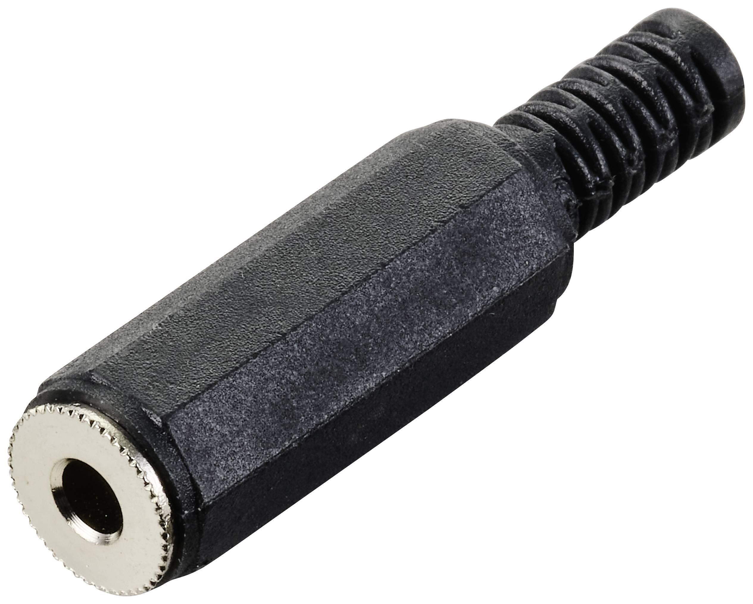 TRU COMPONENTS TC-10336020 Klinken-Steckverbinder 3.5mm Buchse, gerade Mono Schwarz