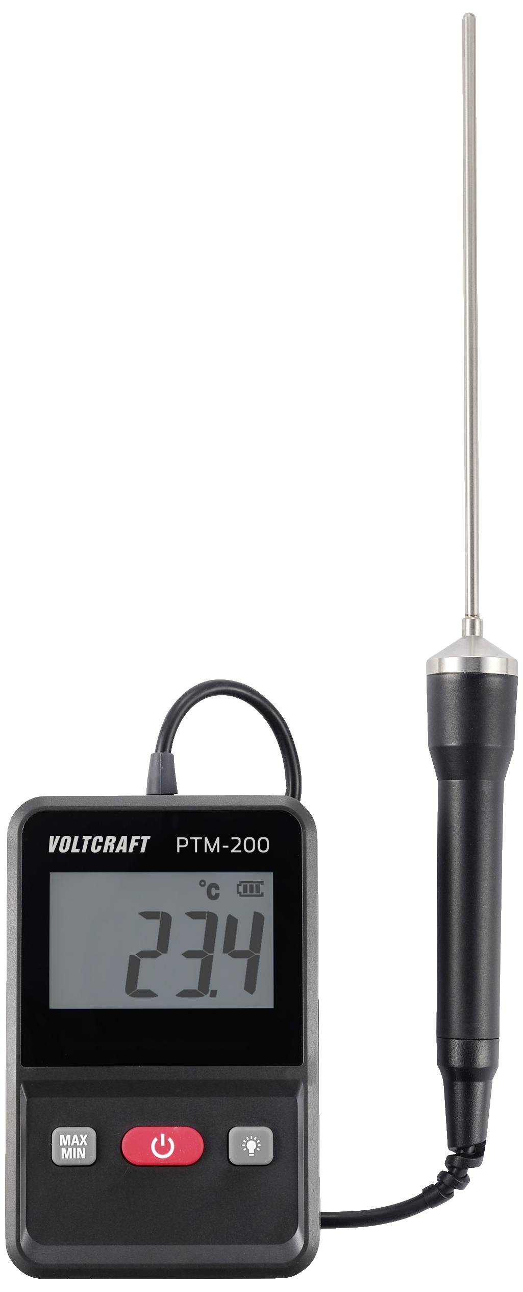 VOLTCRAFT PTM-200 Einstichthermometer Messbereich Temperatur -200 bis 200 °C Fühler-Typ Pt1000 Kont