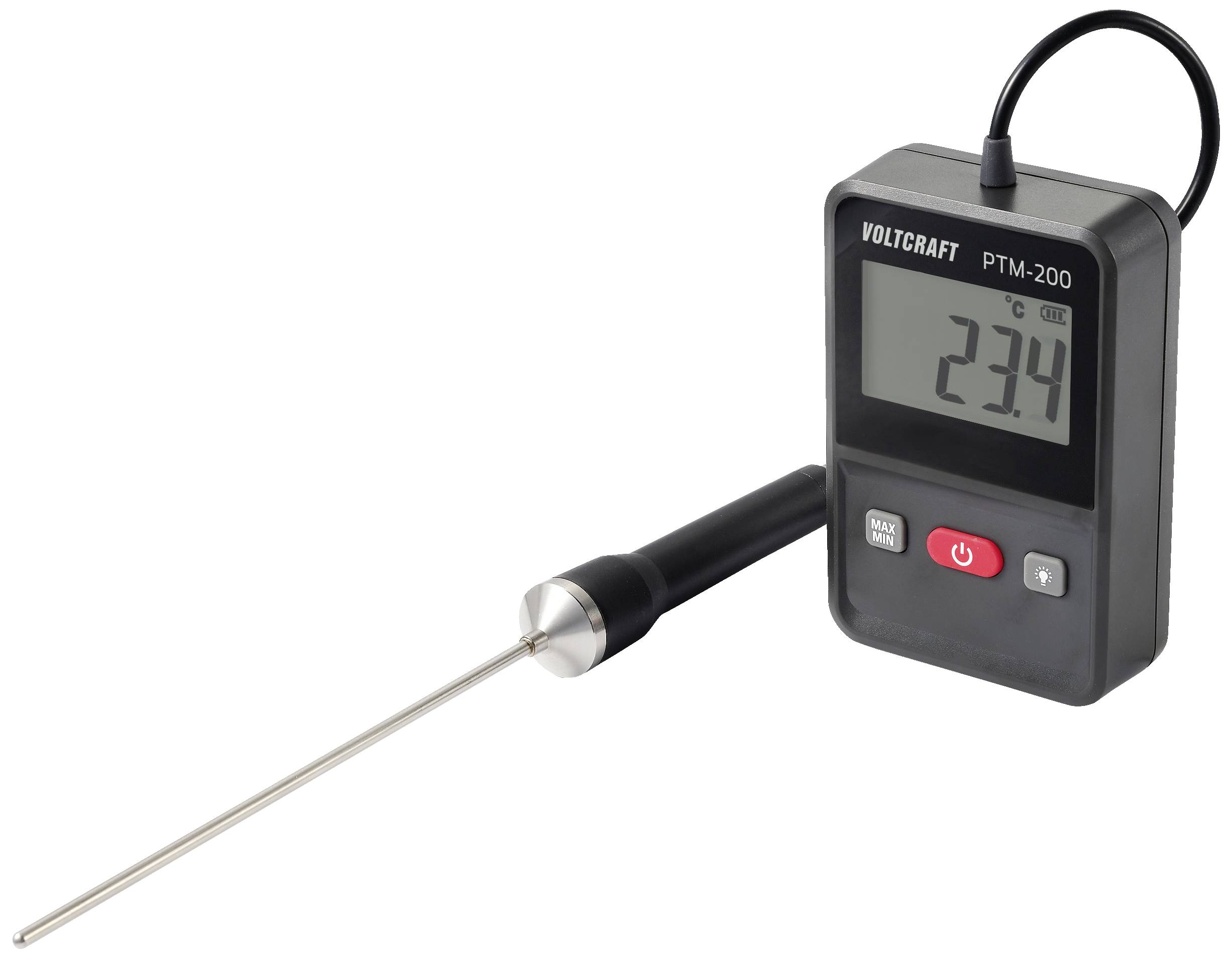 VOLTCRAFT PTM-200 Einstichthermometer Messbereich Temperatur -200 bis 200°C Fühler-Typ Pt1000 Kontaktmessung