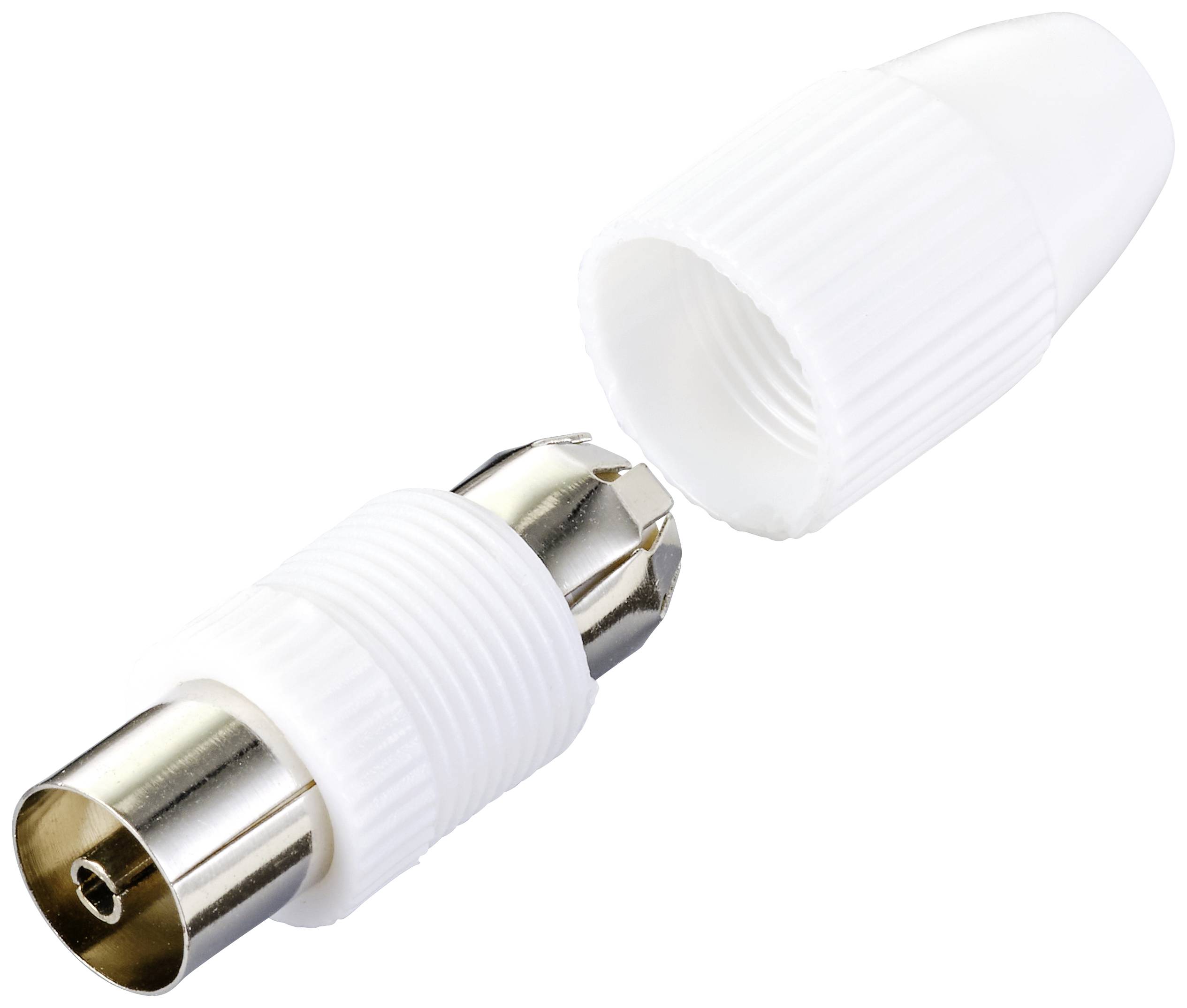 TRU COMPONENTS TC-10336032 Koax-Kupplung Anschlüsse: Koax-Buchse IEC Kabel-Durchmesser: 7.8mm