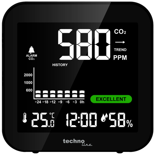 Technoline WL1025 WL1025 CO2-Anzeige / CO2-Messgerät