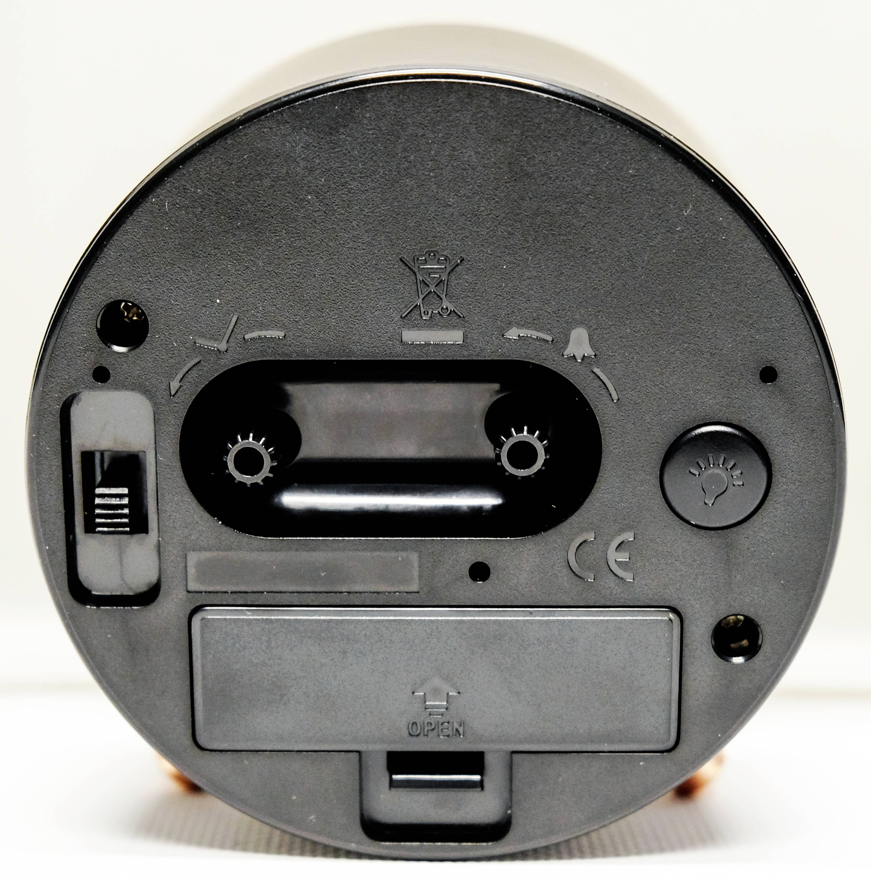 Techno Line ModellF Quarz Wecker Schwarz Alarmzeiten 1