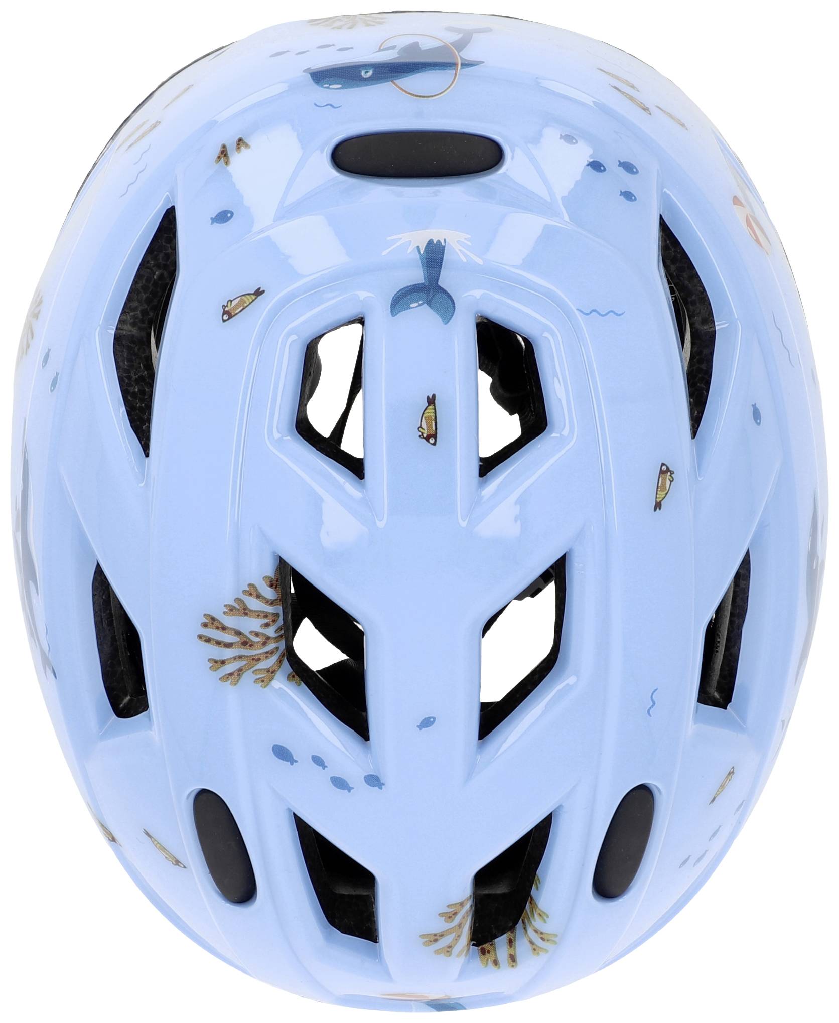 FISCHER FAHRRAD Plus Dolphin XS/S Kinder-Helm Blau Konfektionsgröße=XS/S Kopfumfang=48-54cm