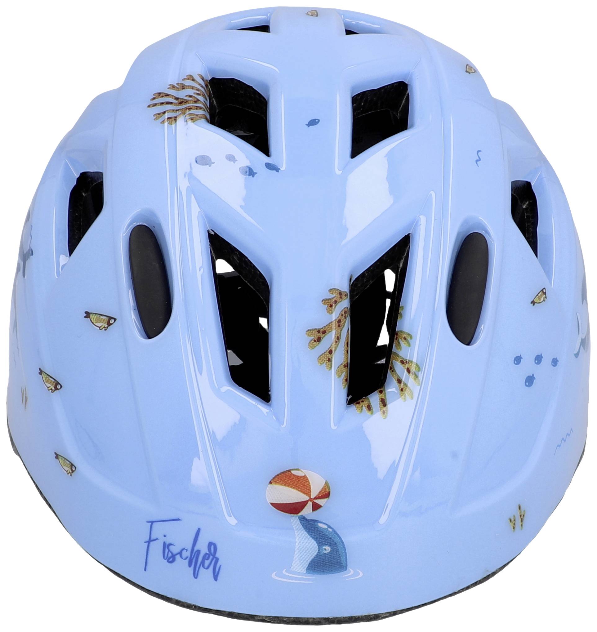 FISCHER FAHRRAD Plus Dolphin XS/S Kinder-Helm Blau Konfektionsgröße=XS/S Kopfumfang=48-54cm