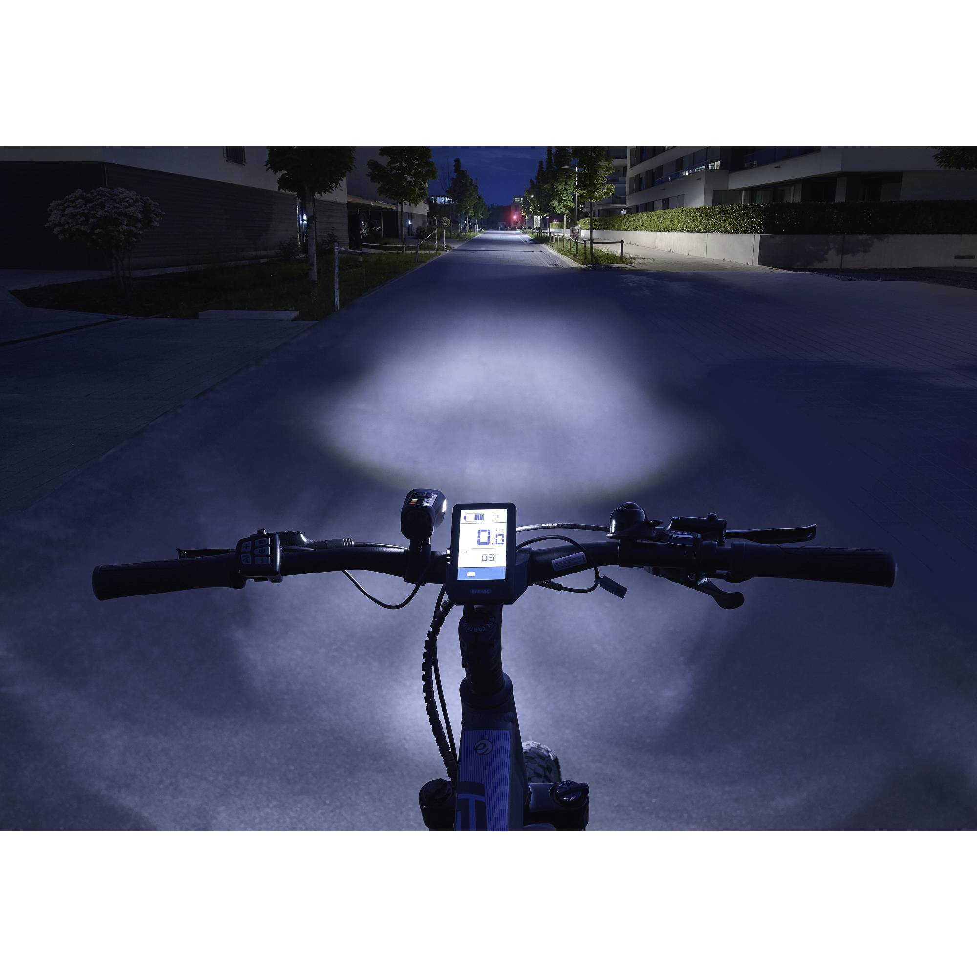 FISCHER FAHRRAD Fahrradbeleuchtung Set LED akkubetrieben Schwarz