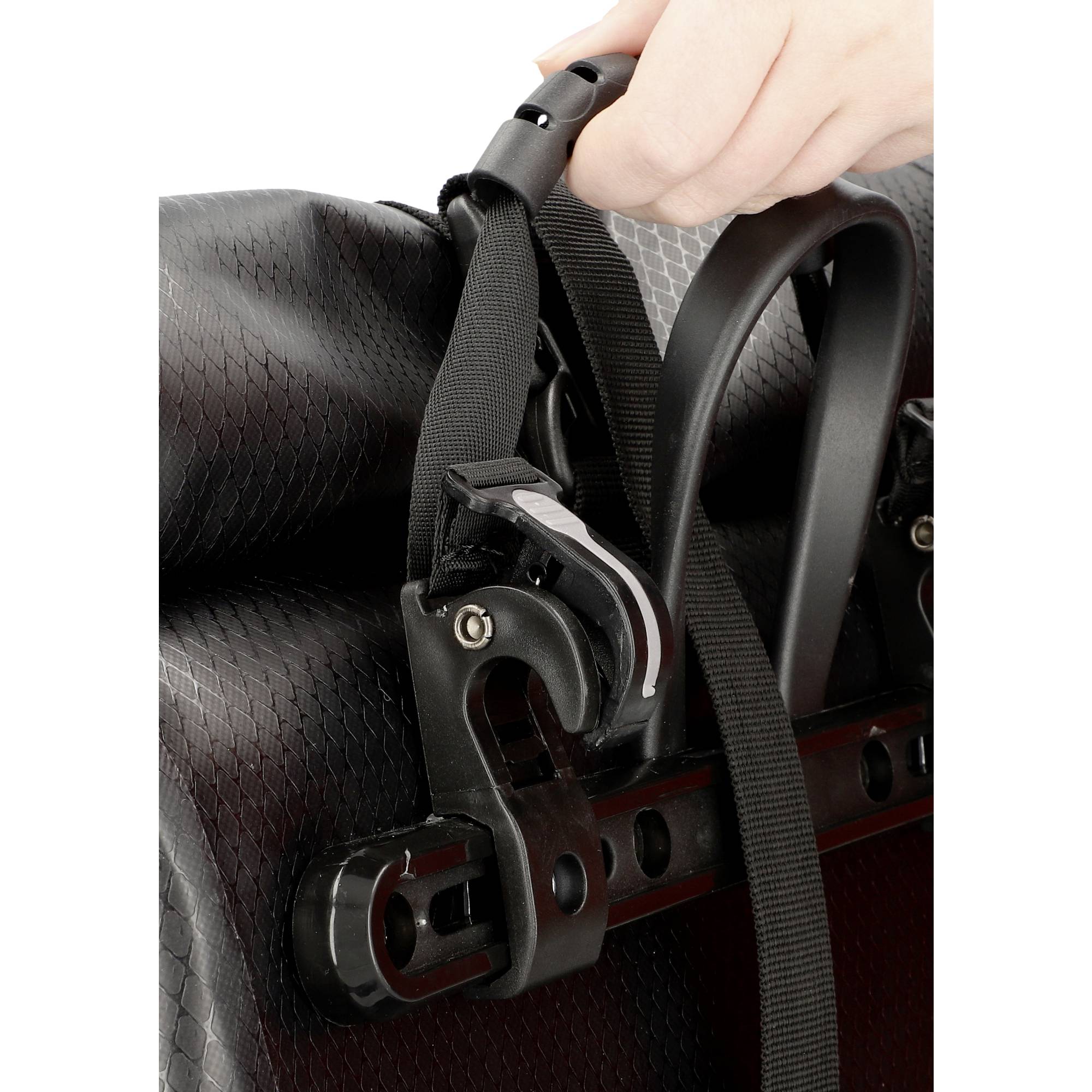 FISCHER FAHRRAD PLUS Terra Gepäckträgertasche Schwarz