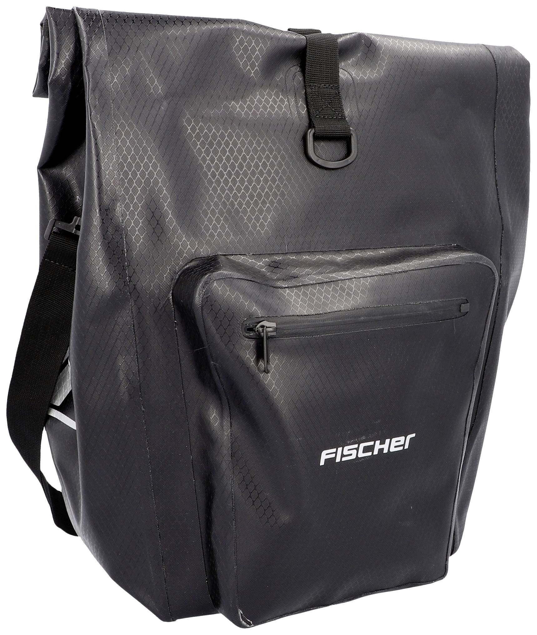 FISCHER FAHRRAD PLUS Terra Gepäckträgertasche Schwarz