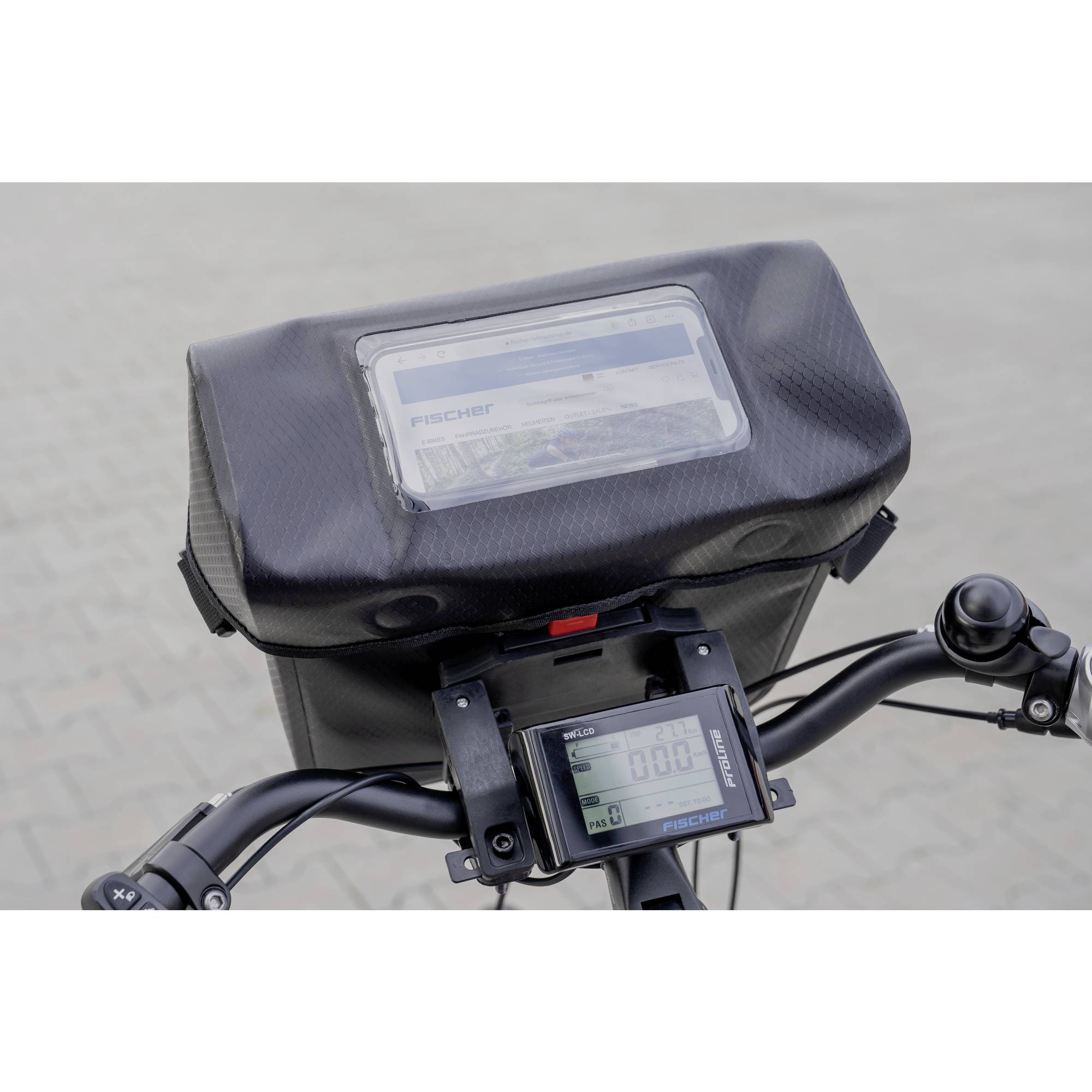 FISCHER FAHRRAD PLUS Terra Lenkertasche Schwarz
