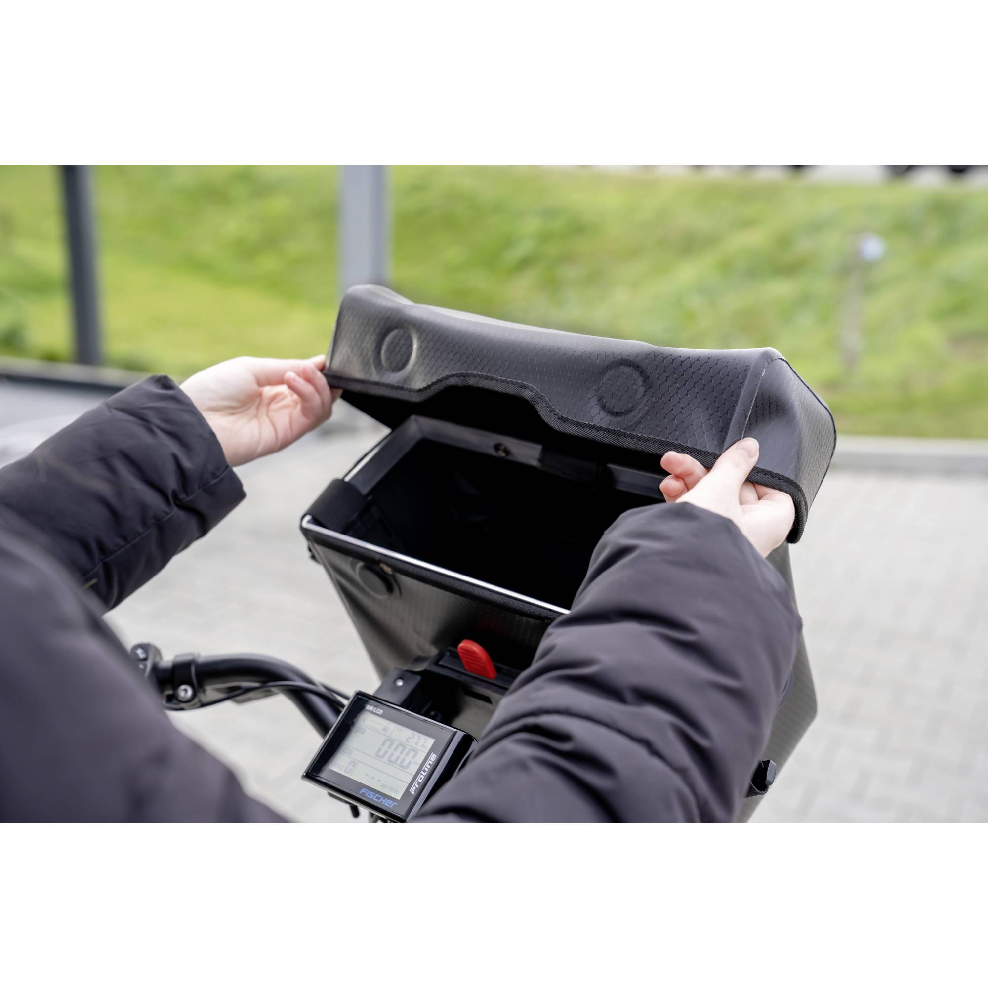 FISCHER FAHRRAD PLUS Terra Lenkertasche Schwarz