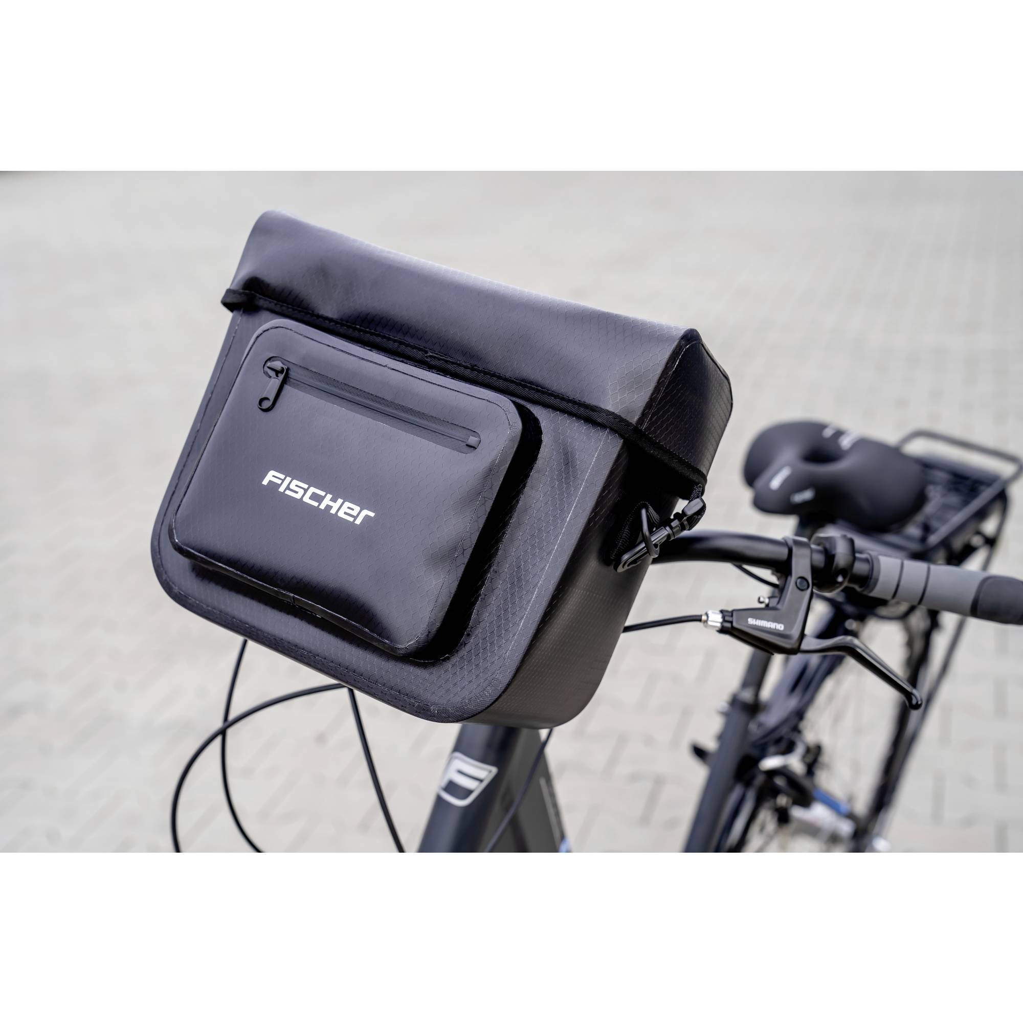 FISCHER FAHRRAD PLUS Terra Lenkertasche Schwarz