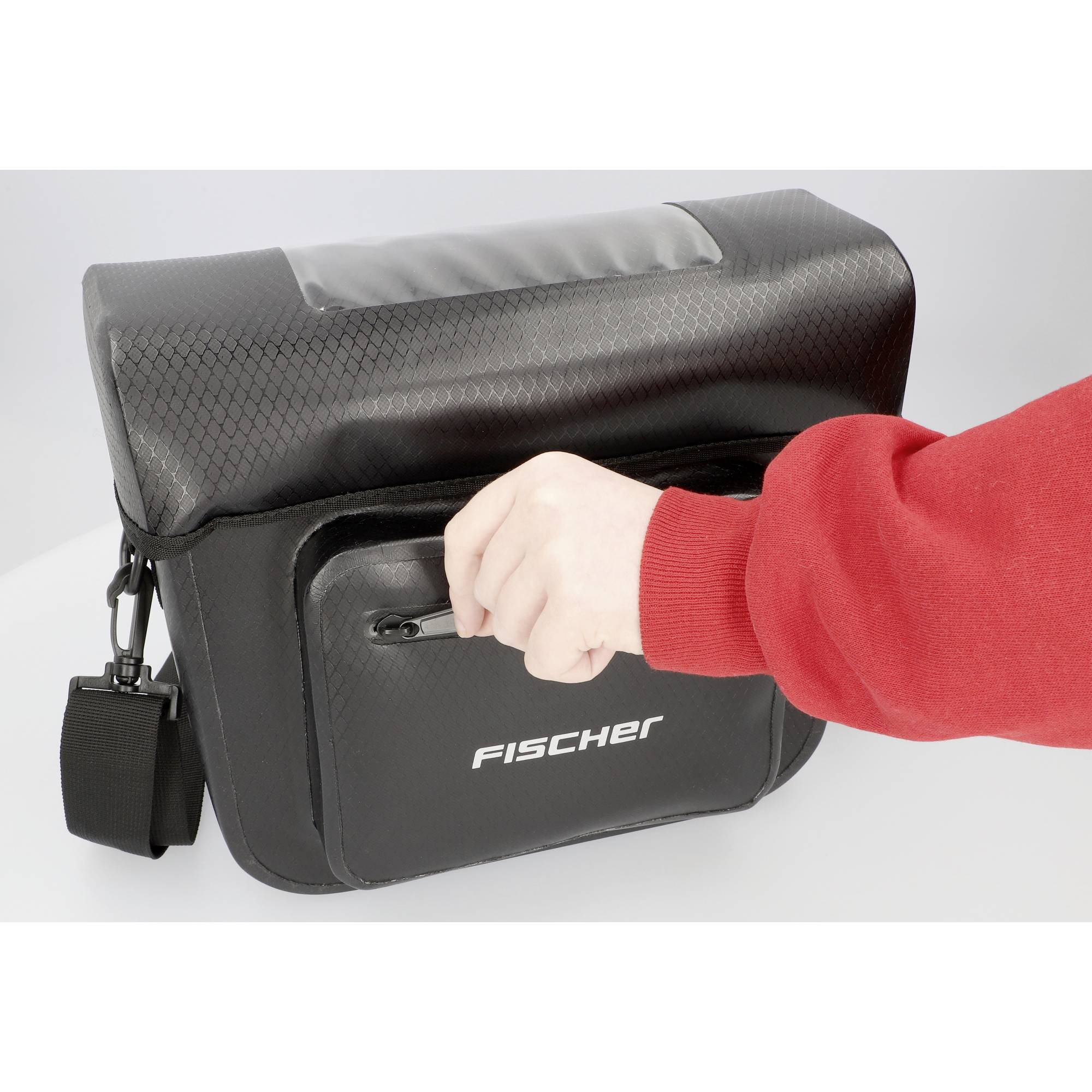 FISCHER FAHRRAD PLUS Terra Lenkertasche Schwarz