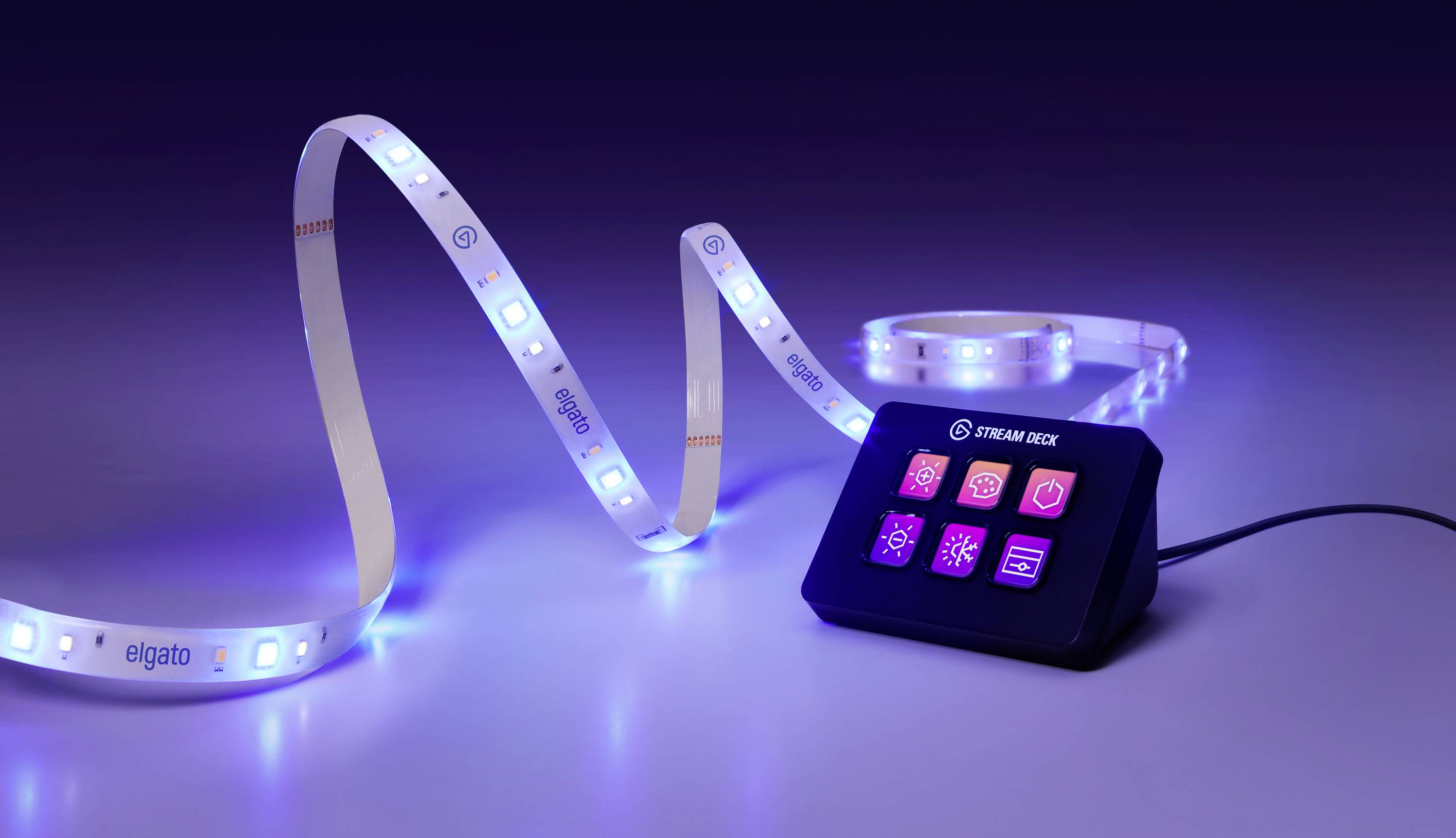 Elgato Wifi LED Light Strip Connector Set PC-LED-Streifen Weiß