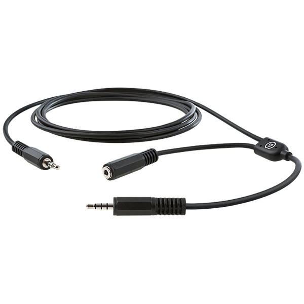 Elgato 2GC309904002 Chat Link Cable Klinke Audio Adapter [1x 3.5 mm-Stecker - 2x 3.5 mm-Stecker, 3.5 mm-Buchse] Schwarz