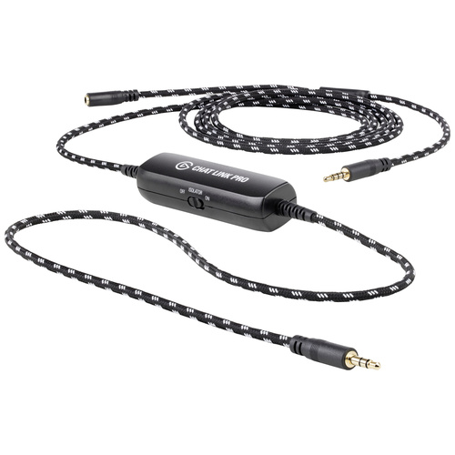 Elgato 10GBC9901 Chat Link Pro Klinke Audio Adapter [1x 3.5 mm-Stecker - 2x 3.5 mm-Stecker, 3.5 mm-Buchse] Schwarz
