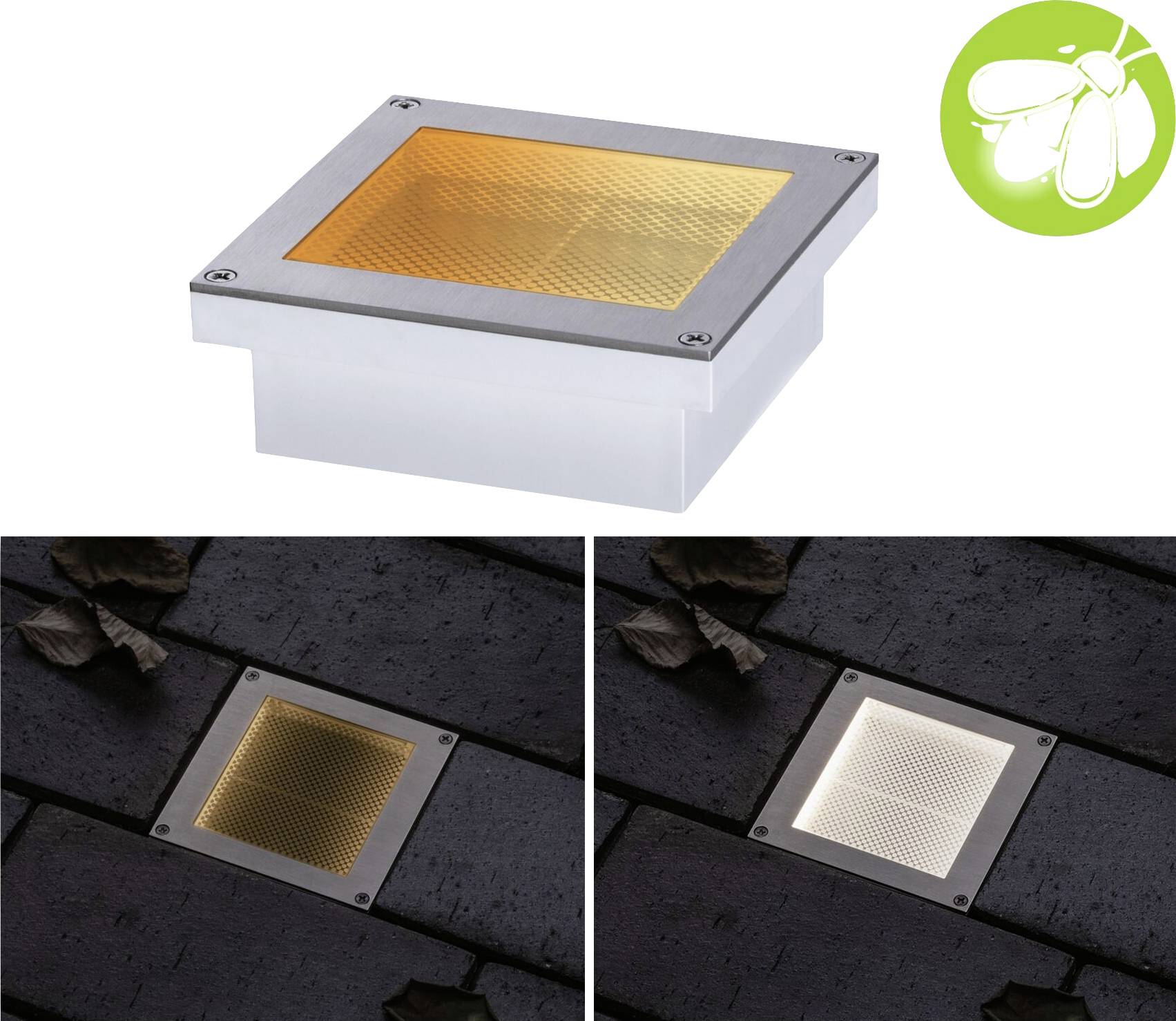 Paulmann Brick 94595 Bodeneinbauleuchte LED 1W Edelstahl