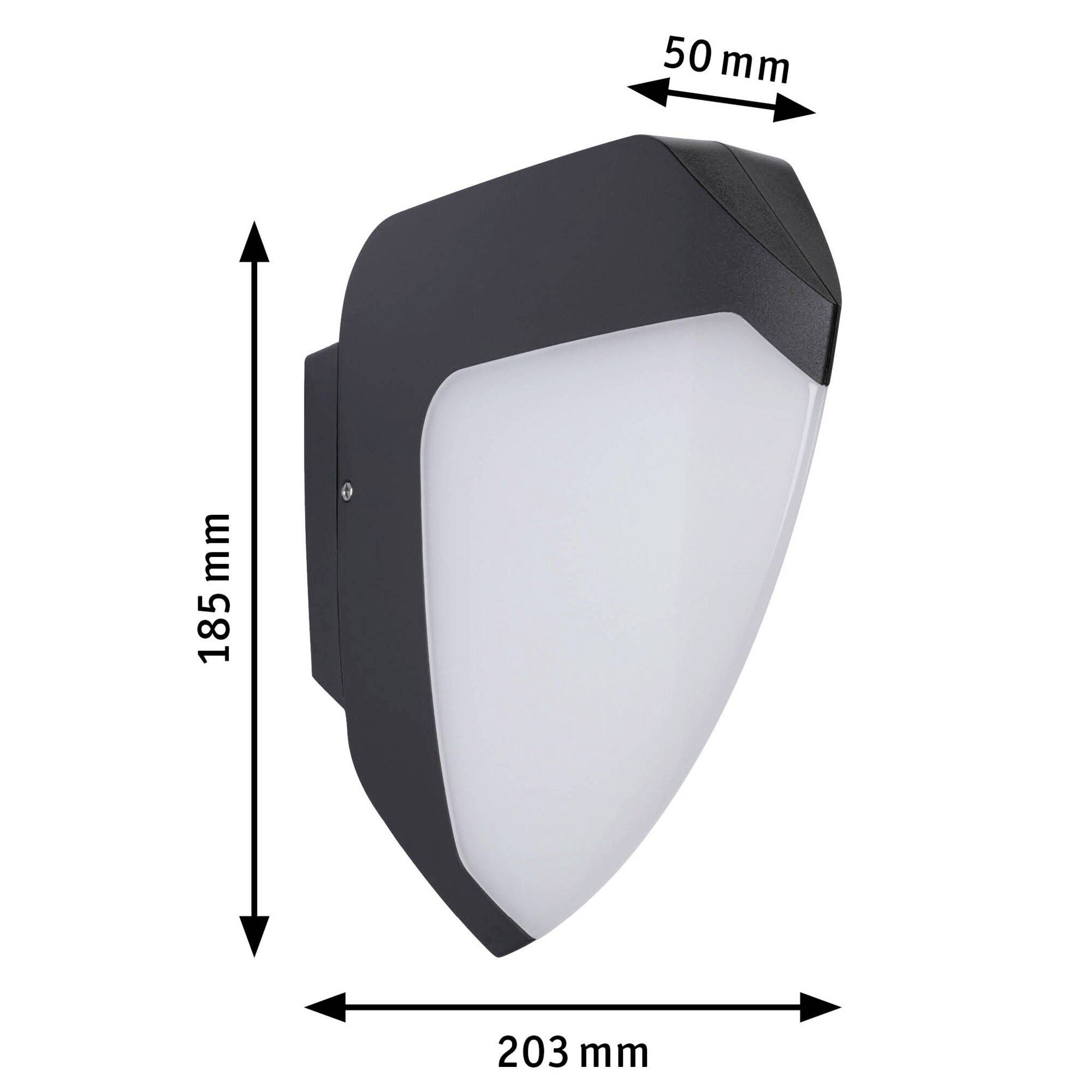 Paulmann Ikosea 94516 LED-Außenwandleuchte 4.4W Anthrazit