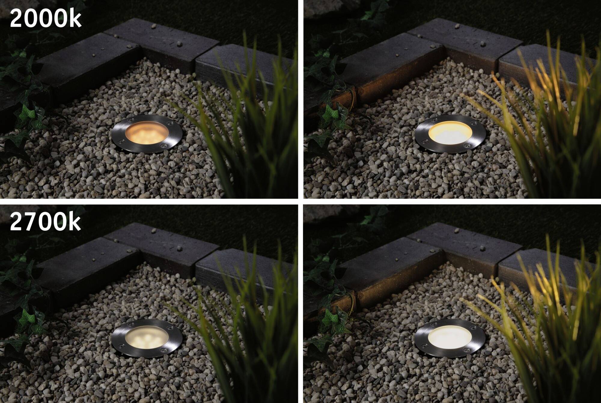 Paulmann 94588 Bodeneinbauleuchte LED 4.6W Schwarz, Edelstahl