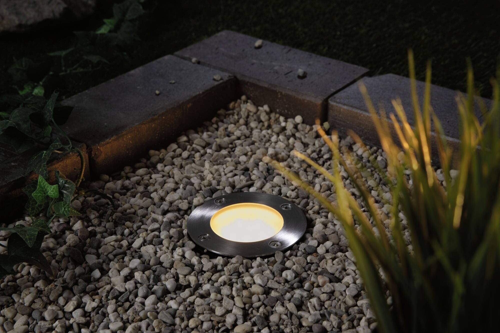 Paulmann 94588 Bodeneinbauleuchte LED 4.6W Schwarz, Edelstahl