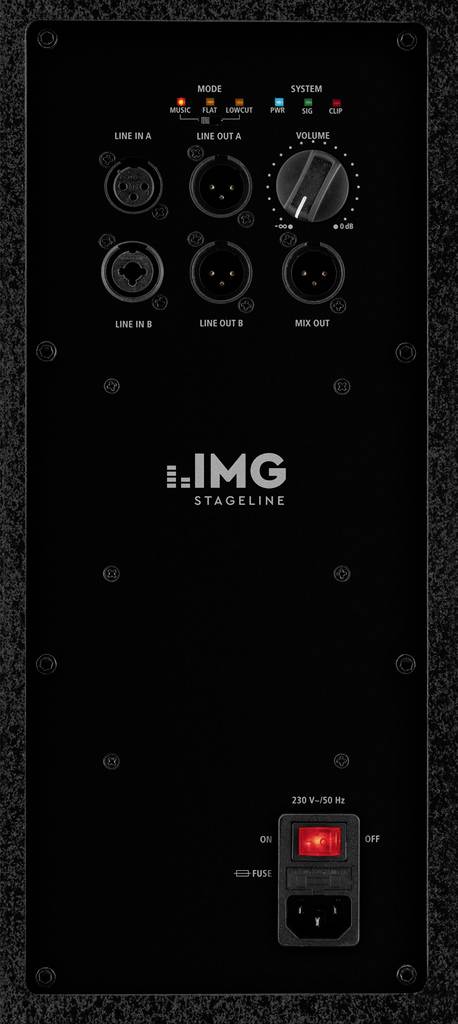 IMG Stageline DRIVE-12A Aktiver PA Lautsprecher 30cm 12 Zoll 350W 1St.