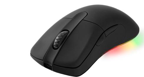 DELTACO GAMING DM430 Gaming-Maus Kabellos, Funk Optisch Schwarz 3 Tasten 16000 dpi Beleuchtet