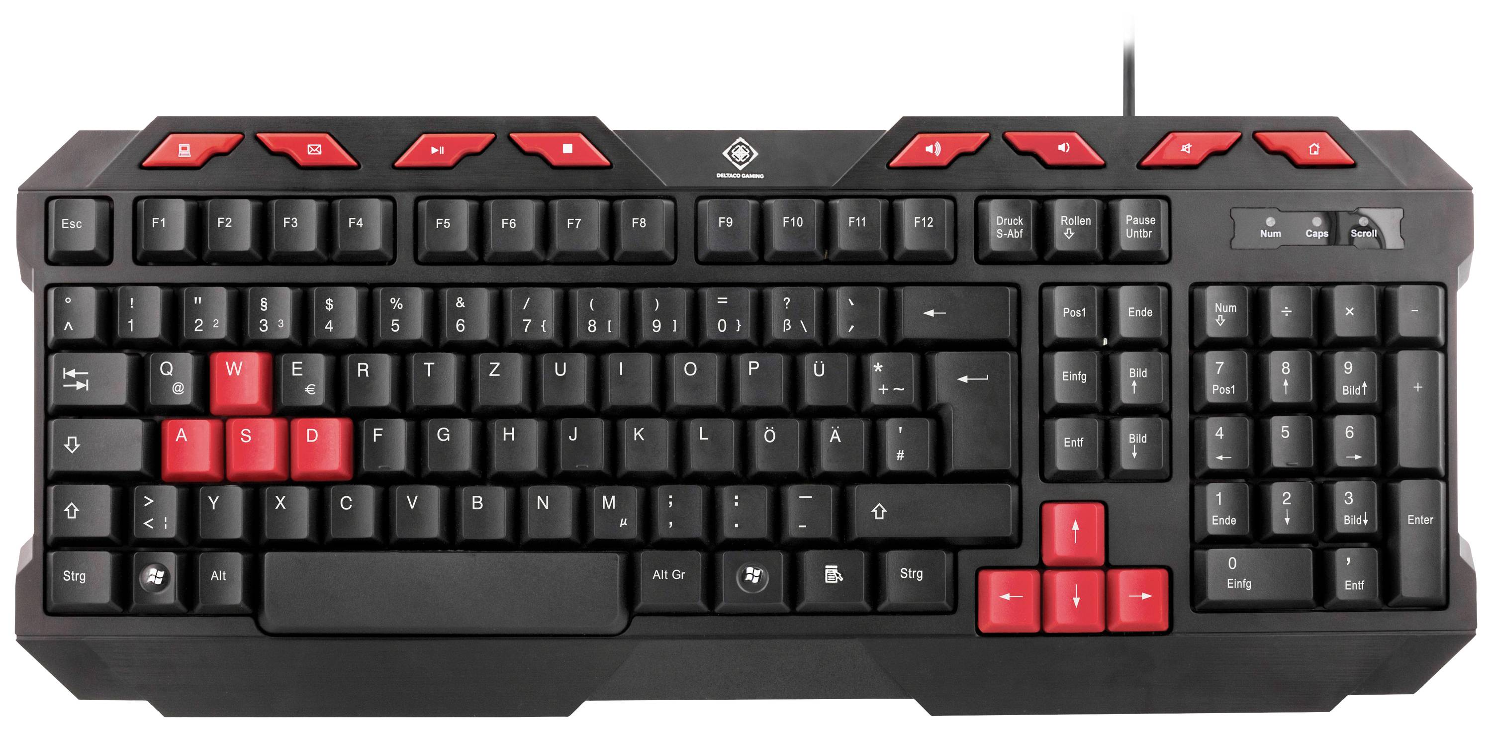 DELTACO GAMING GAM-023DE On Ear Headset kabelgebunden Stereo Schwarz Gaming