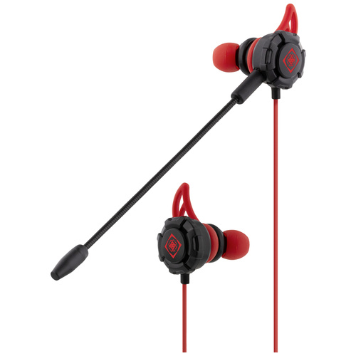 DELTACO GAMING GAM-076 Gaming In Ear Headset kabelgebunden Stereo Schwarz Rot Headset