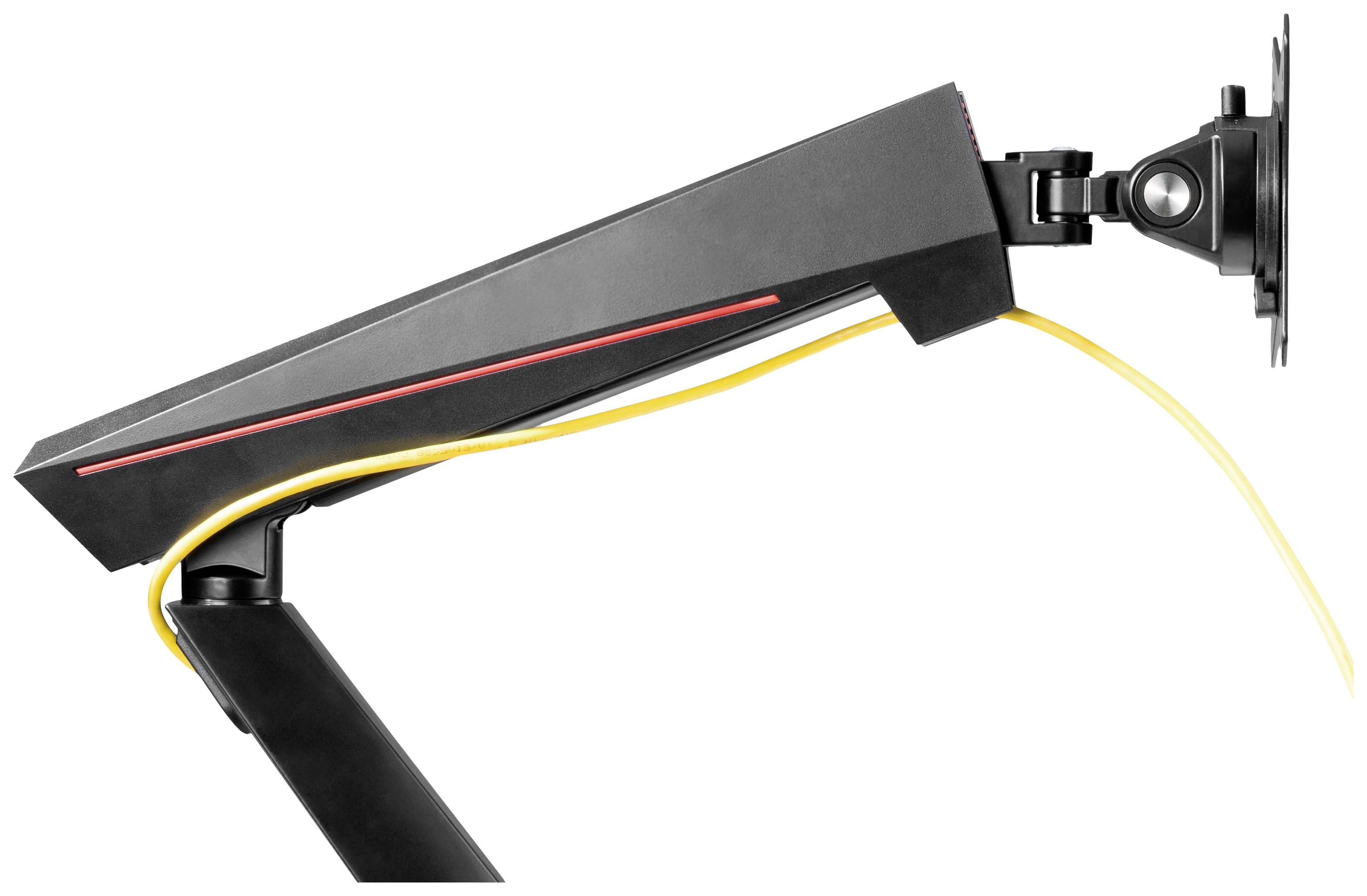 DELTACO GAMING Monitor-Tischhalterung GAM-102 2 Display(s) 43,2 cm (17") - 81,3 cm (32") Schwarz Drehbar, Neigbar, Schwenkbar