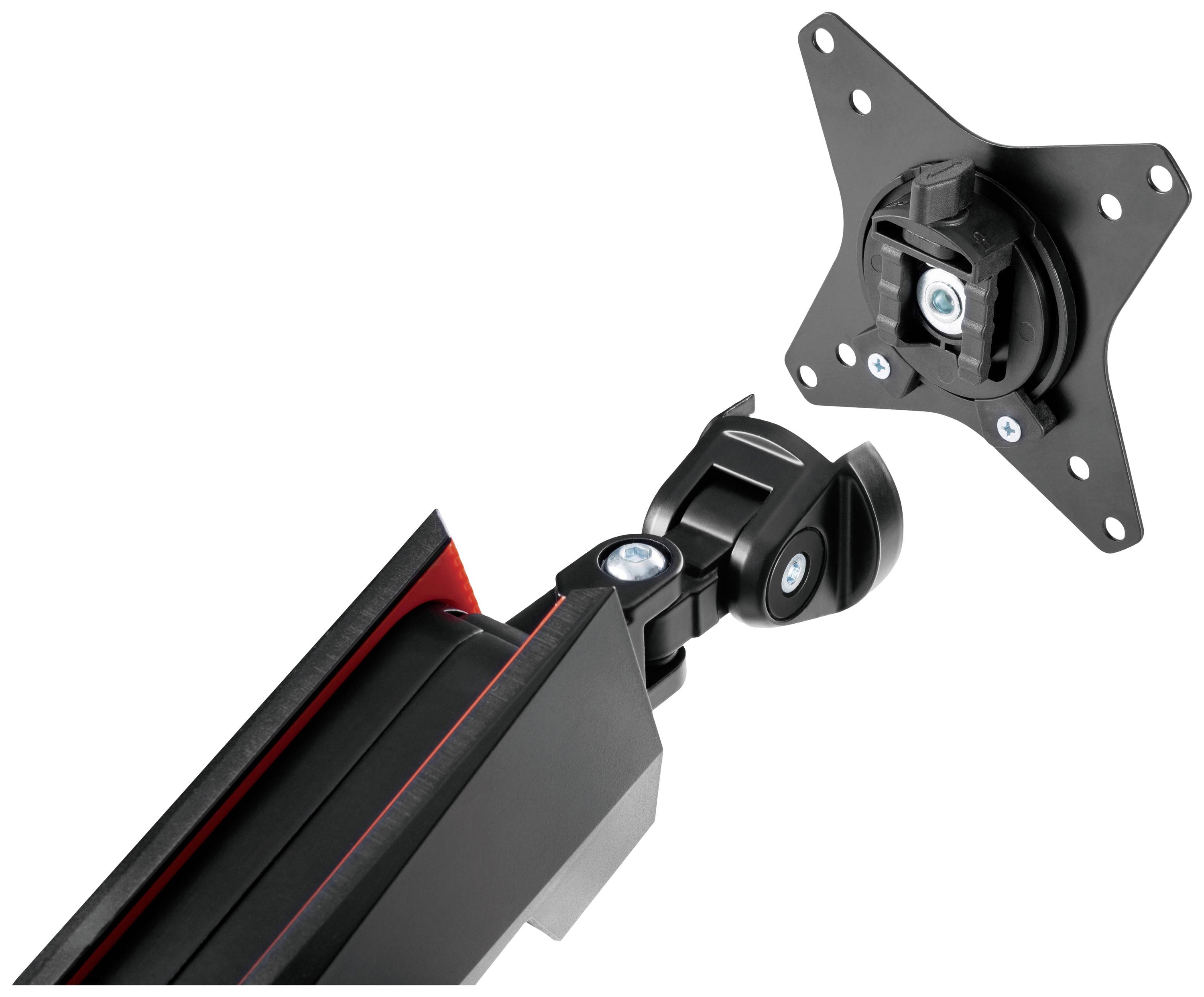 DELTACO GAMING Monitor-Tischhalterung GAM-102 2 Display(s) 43,2 cm (17") - 81,3 cm (32") Schwarz Drehbar, Neigbar, Schwenkbar