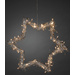 Konstsmide 1795-303 Kranz mit Beleuchtung Stern Warmweiß LED Silber EEK: G (A - G)