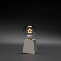 Konstsmide 1813-200 LED-Szenerie Stern Bernstein LED Weiß Timer Konstsmide 1813-200 LED-Szenerie Stern Bernstein LED Weiß Timer