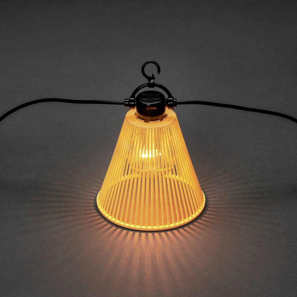 Konstsmide 2333-830 Lichterkette Außen EEK: G (A - G) netzbetrieben Anzahl Leuchtmittel 10 LED Bernstein Beleuchtete Länge: 9.15m