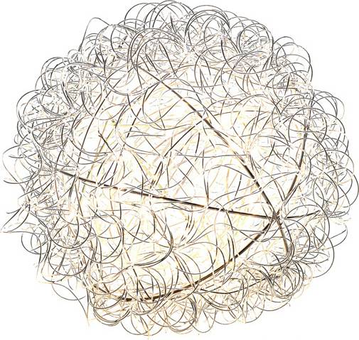 Konstsmide 3515-303 LED-Silhouette Kugel EEK F (A - G) Warmweiß LED Silber