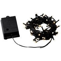 Konstsmide 3728-130 Lichterkette Außen batteriebetrieben Anzahl Leuchtmittel 80 LED Warmweiß Beleuchtete Länge: 7.9m mit Schalter Konstsmide 3728-130 Lichterkette Außen batteriebetrieben Anzahl Leuchtmittel 80 LED Warmweiß Beleuchtete Länge: 7.9m mit Schalter