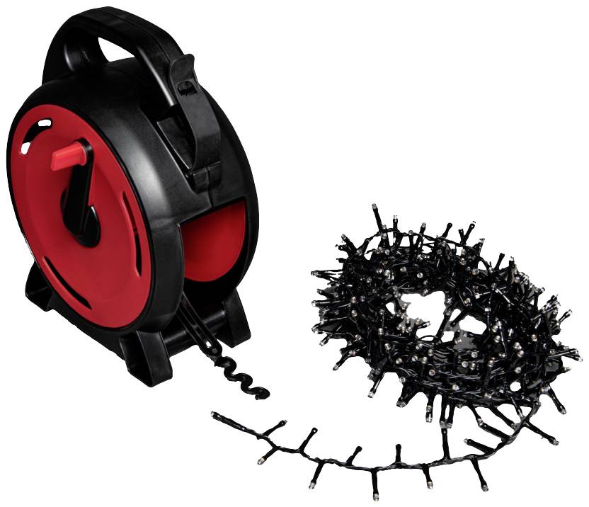 Konstsmide 3830-107 Lichterkette Außen EEK: G (A - G) netzbetrieben Anzahl Leuchtmittel 100 LED Warmweiß Beleuchtete Länge: 6.93m