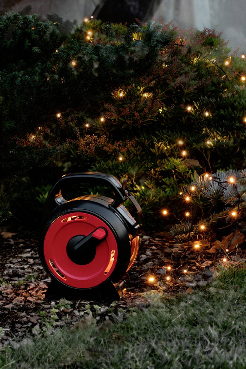 Konstsmide 3831-107 Lichterkette Außen EEK: G (A - G) netzbetrieben Anzahl Leuchtmittel 150 LED Warmweiß Beleuchtete Länge