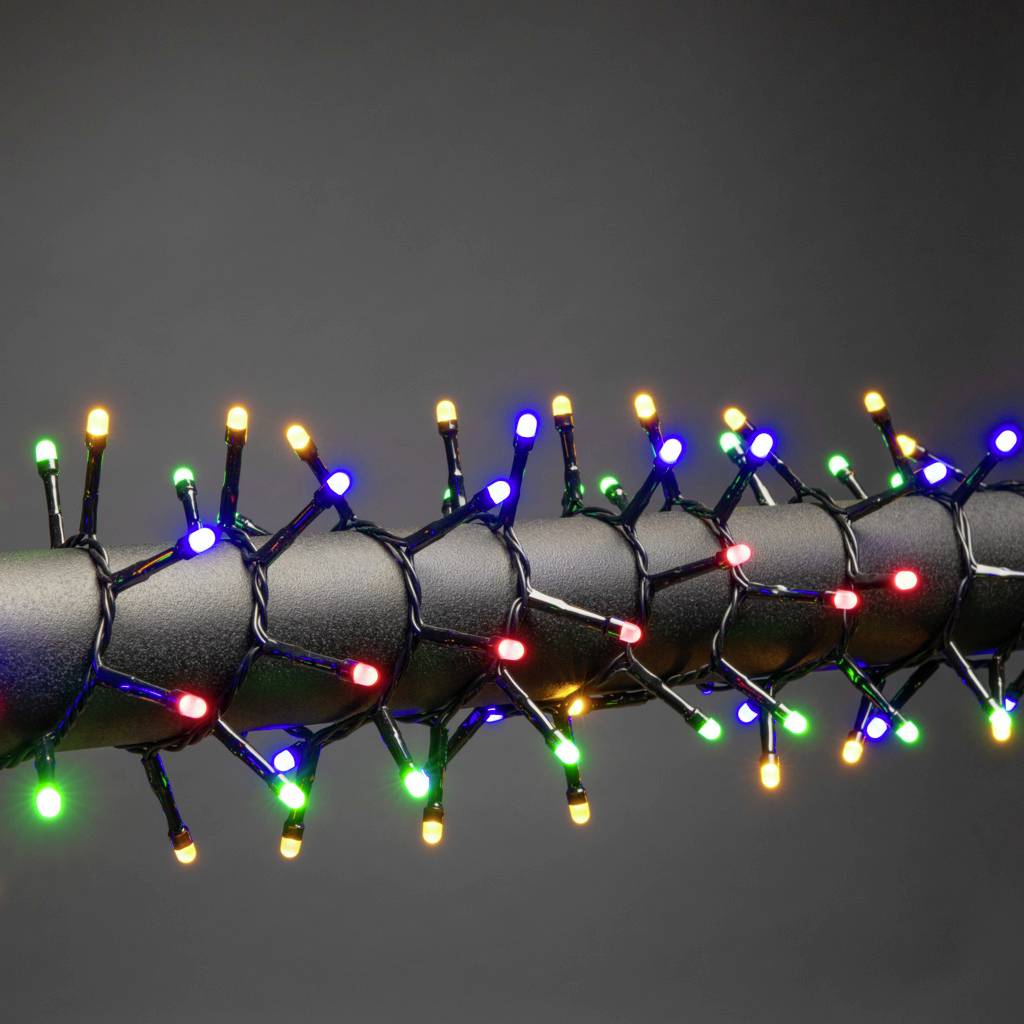 Konstsmide 3871-530 Lichterkette Außen netzbetrieben Anzahl Leuchtmittel 1500 LED Mehrfarbig Beleuchtete Länge: 32.98m gefrostet
