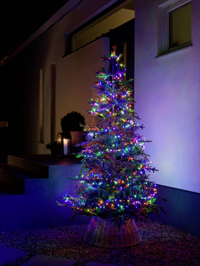 Konstsmide 3871-530 Lichterkette Außen netzbetrieben Anzahl Leuchtmittel 1500 LED Mehrfarbig Beleuchtete Länge: 32.98m gefrostet