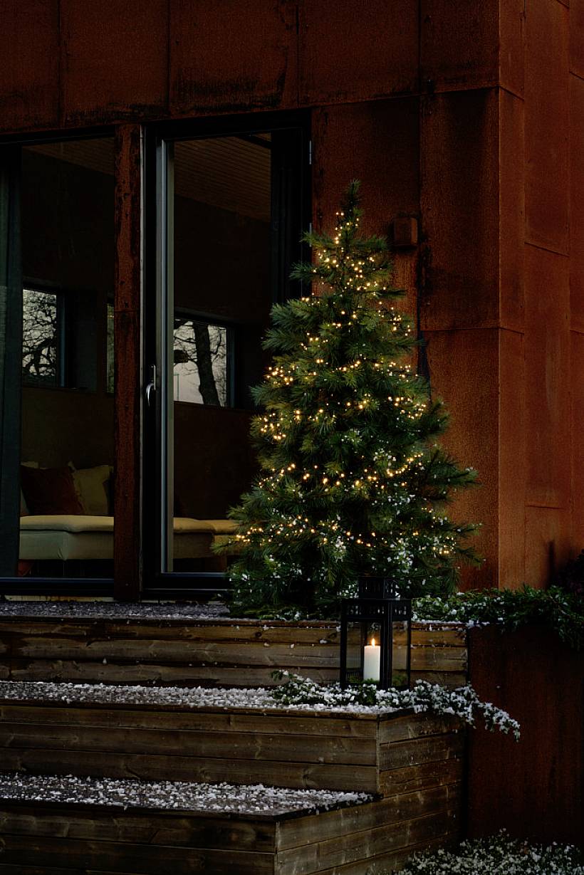 Konstsmide 3872-100 Lichterkette Außen EEK: E (A - G) netzbetrieben Anzahl Leuchtmittel 2000 LED Warmweiß Beleuchtete Länge: 43.98 m