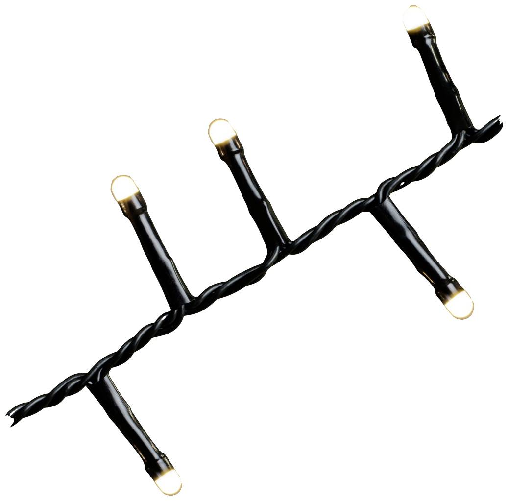 Konstsmide 3875-130 Lichterkette Innen EEK: E (A - G) netzbetrieben Anzahl Leuchtmittel 200 LED Warmweiß Beleuchtete Länge: 4.38 m gefrostet